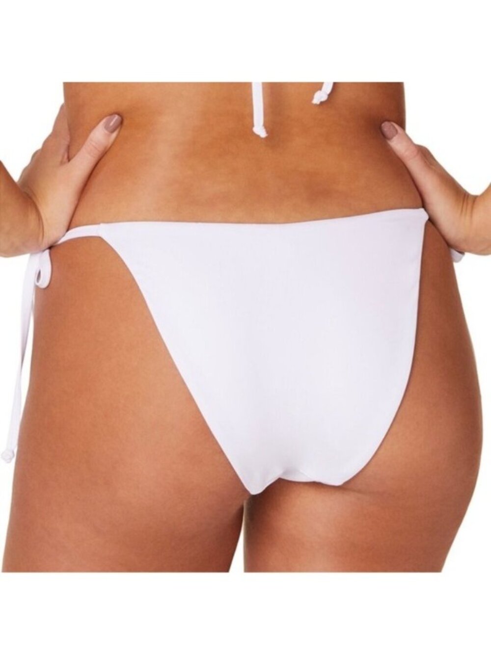 NWT Andie Swim The String Bikini Bottom L White Cheeky Tie